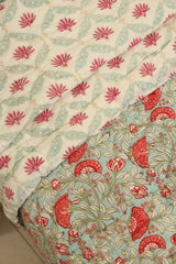 Premium Cotton handblock Print Double Quilt