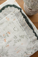 Bedsheets - Premium King soft cotton lace bedsheets majestic