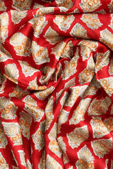 Fabrics - Satin Modal Handblock fabrics