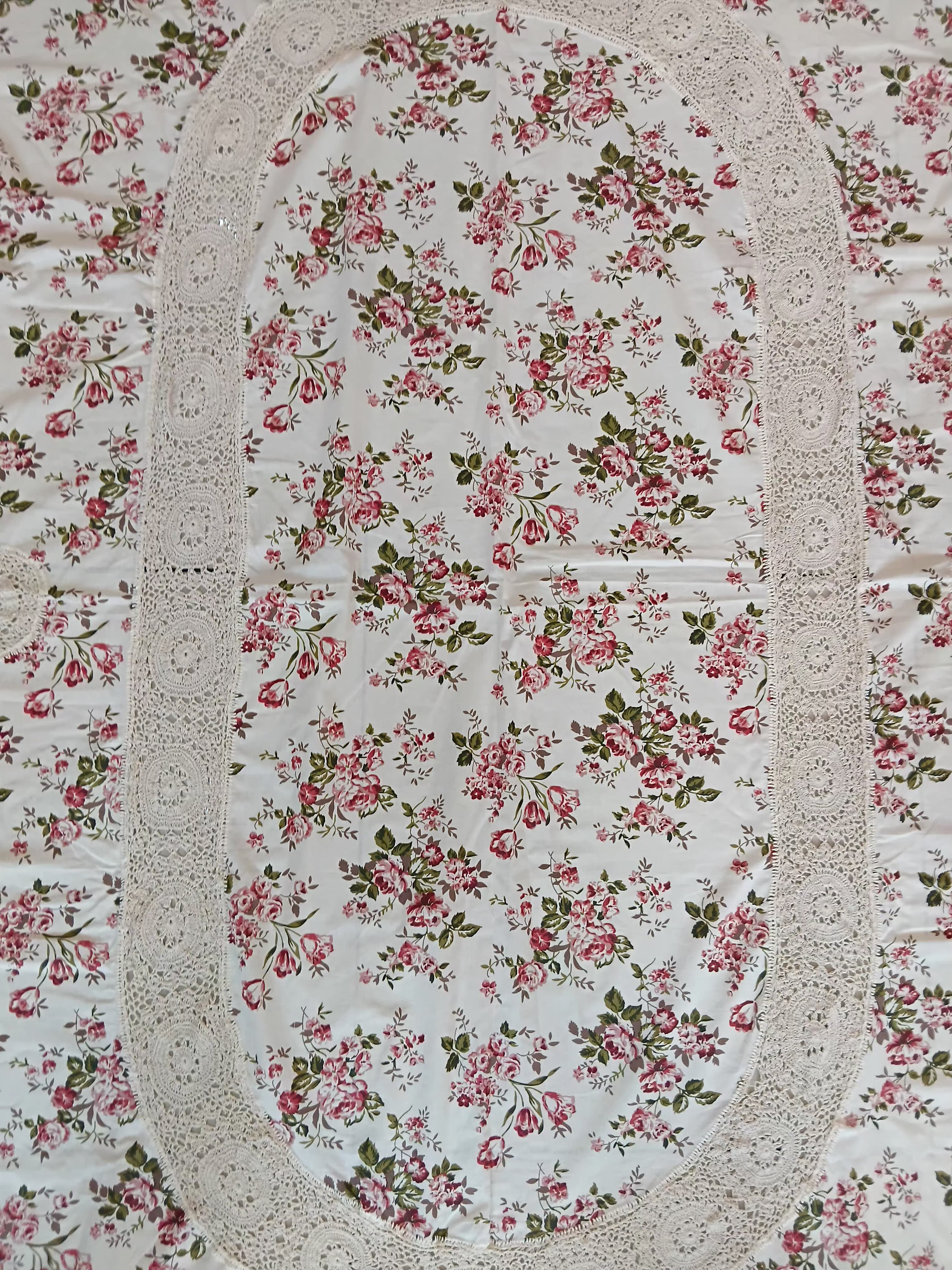 Table cloths - 6 seater crochet Oval