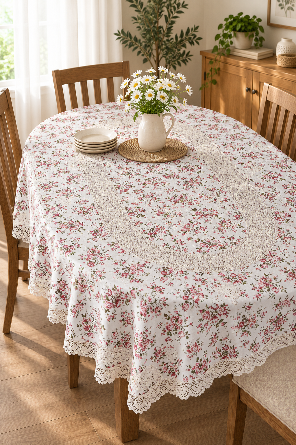 Table cloths - 6 seater crochet Oval
