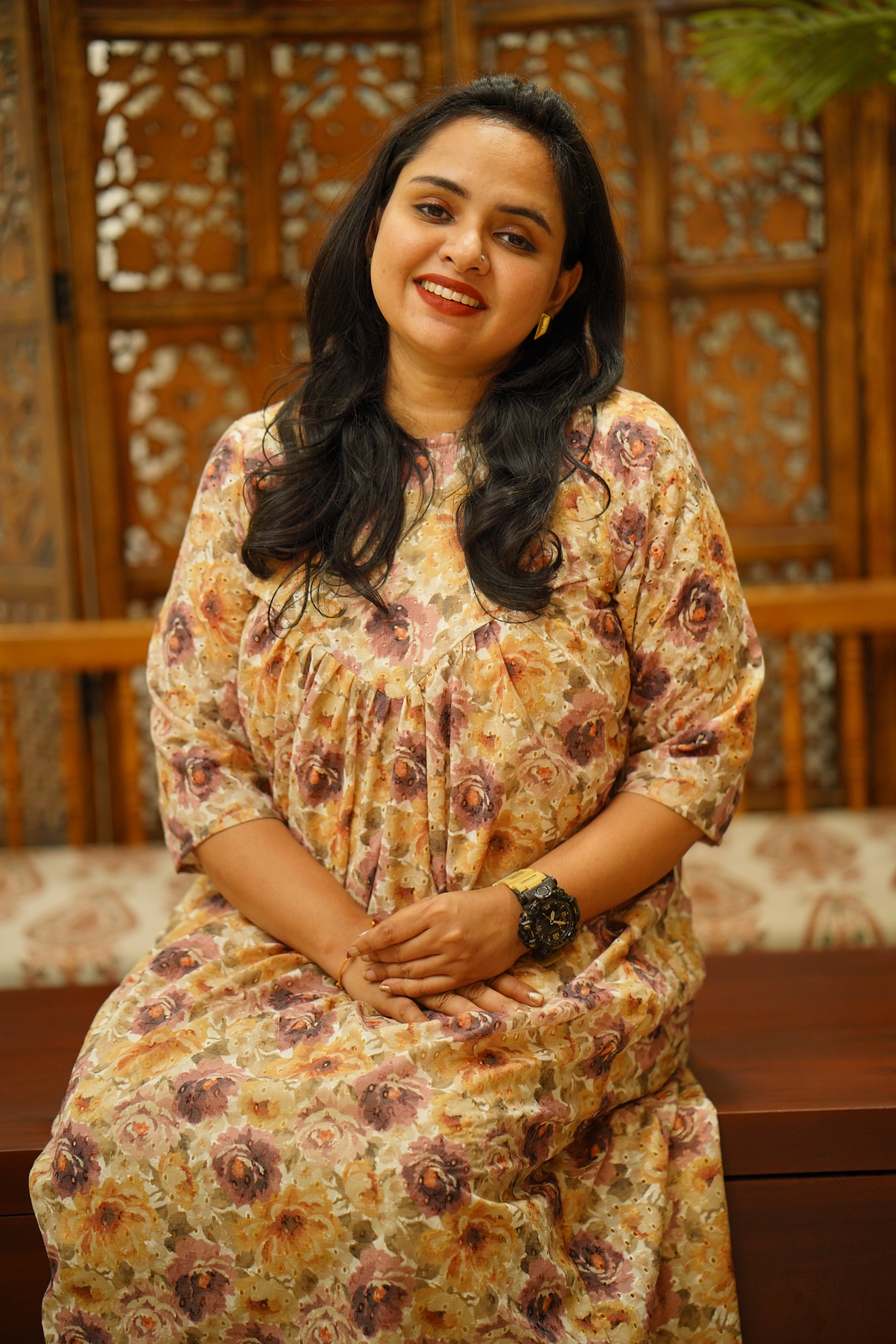 Floral Hackoba Dress