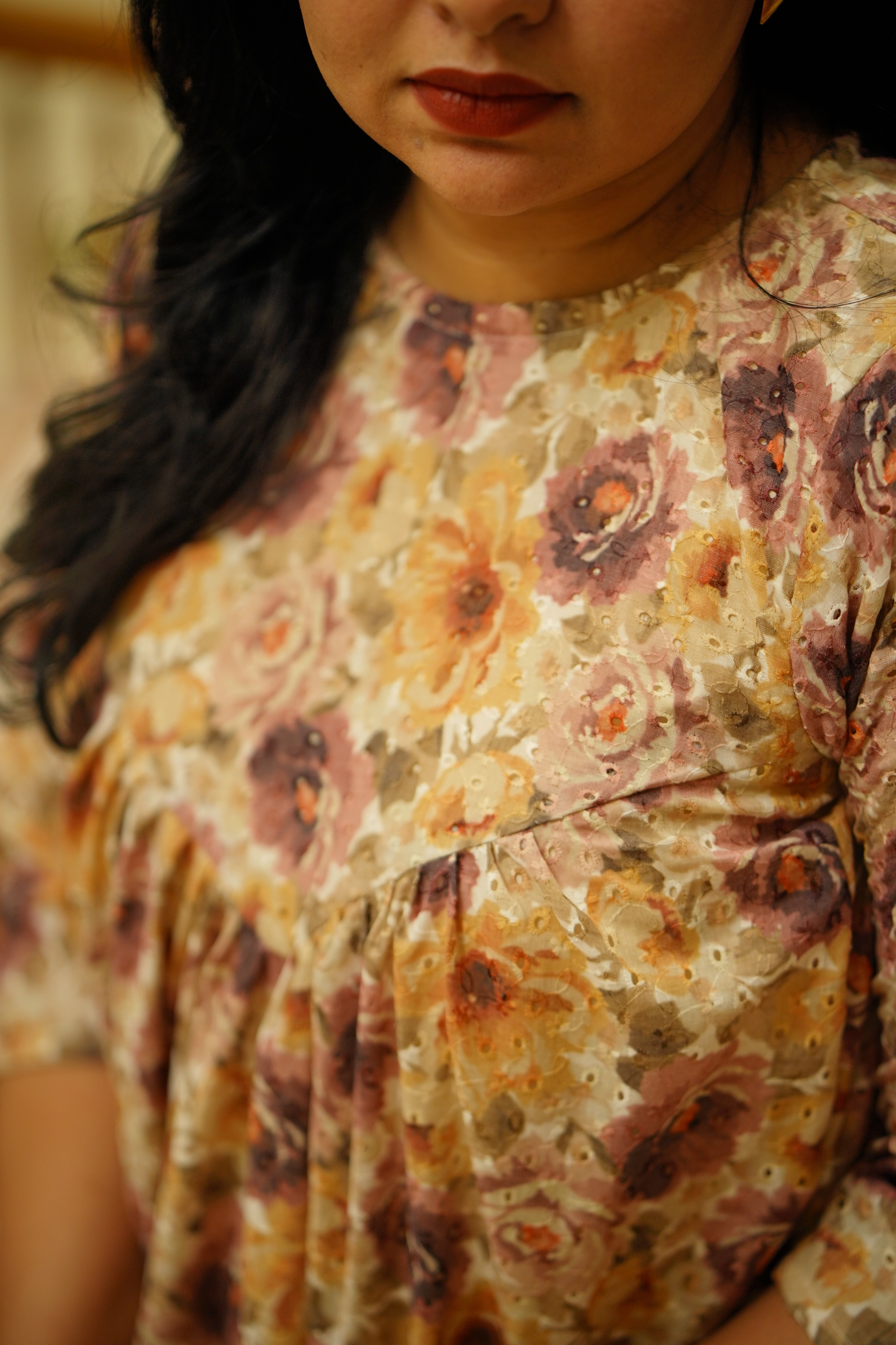 Floral Hackoba Dress