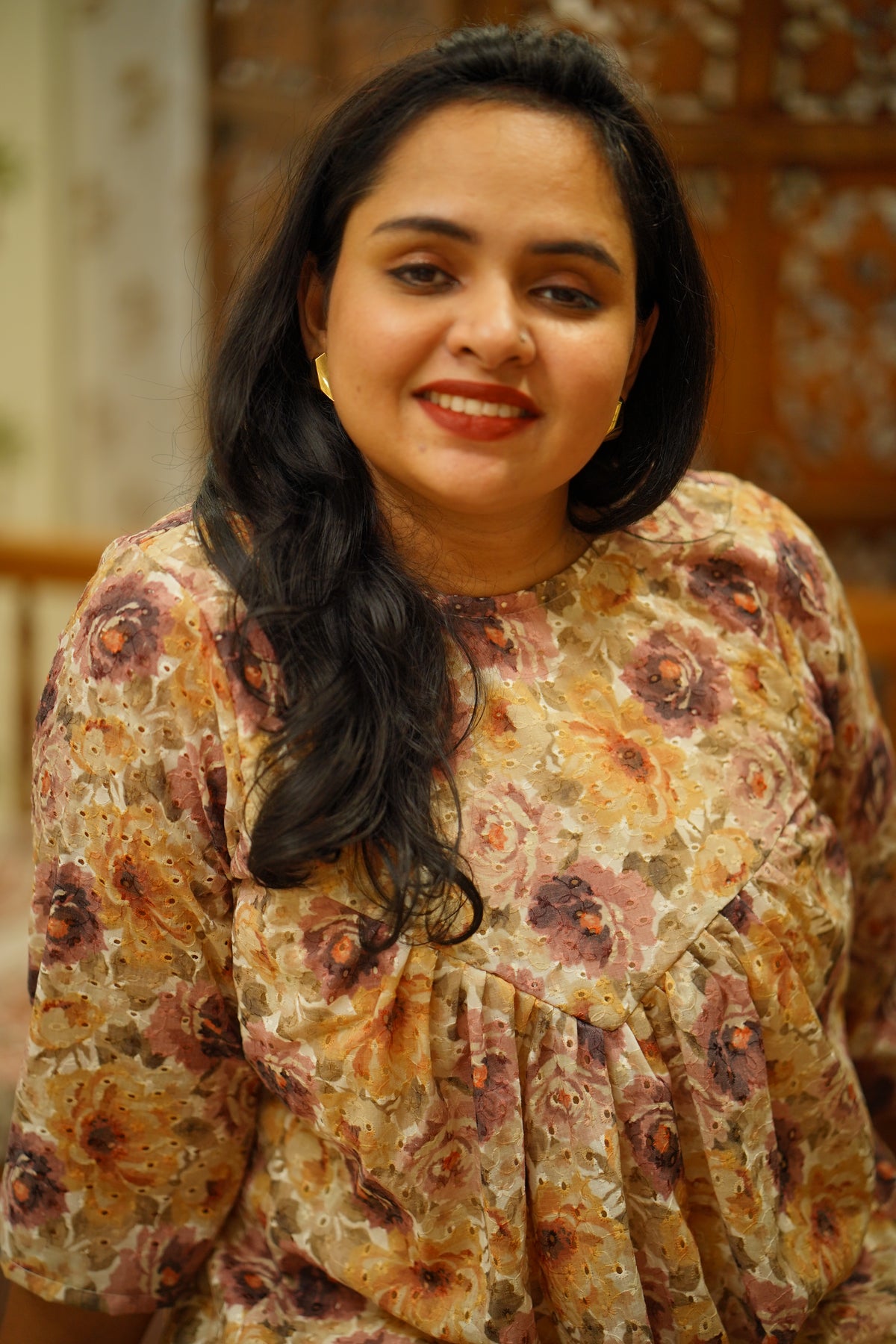 Floral Hackoba Dress