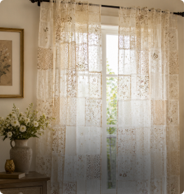 Patch Work Sheer