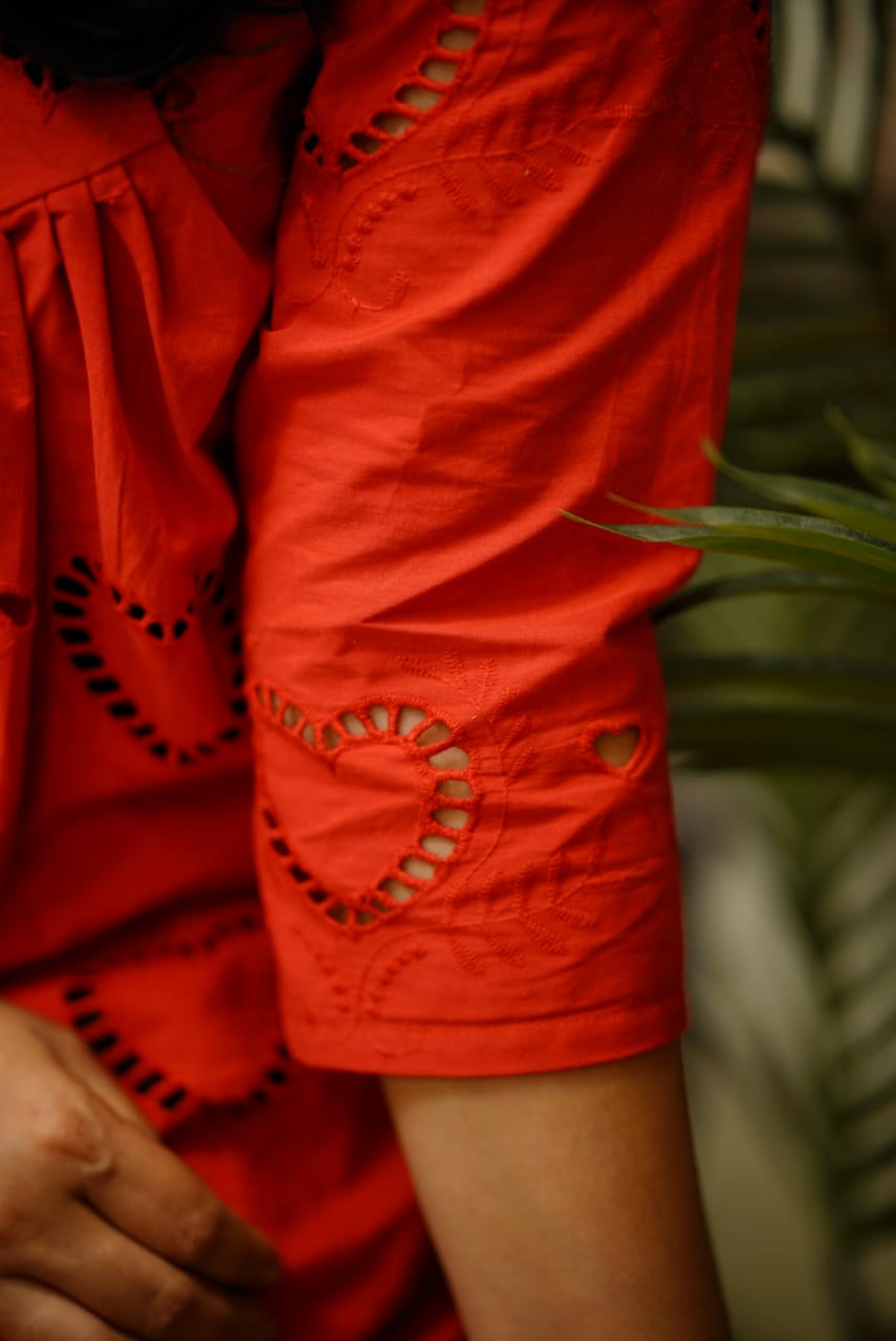 Kurti : Red Hearts Dress