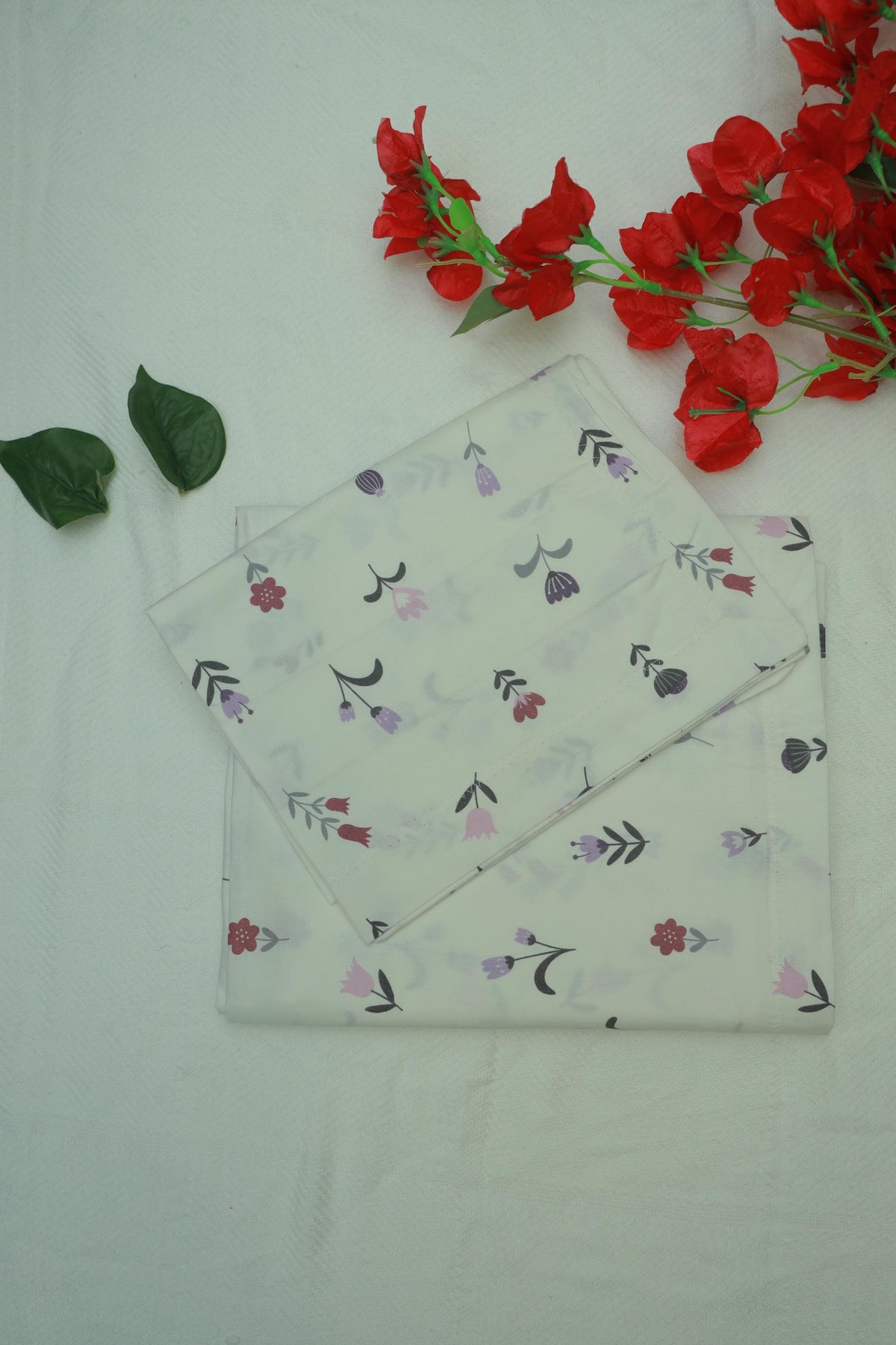 Bedsheet - Single soft cotton(whitish colour)