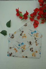 Bedsheet - Single soft cotton(whitish colour)