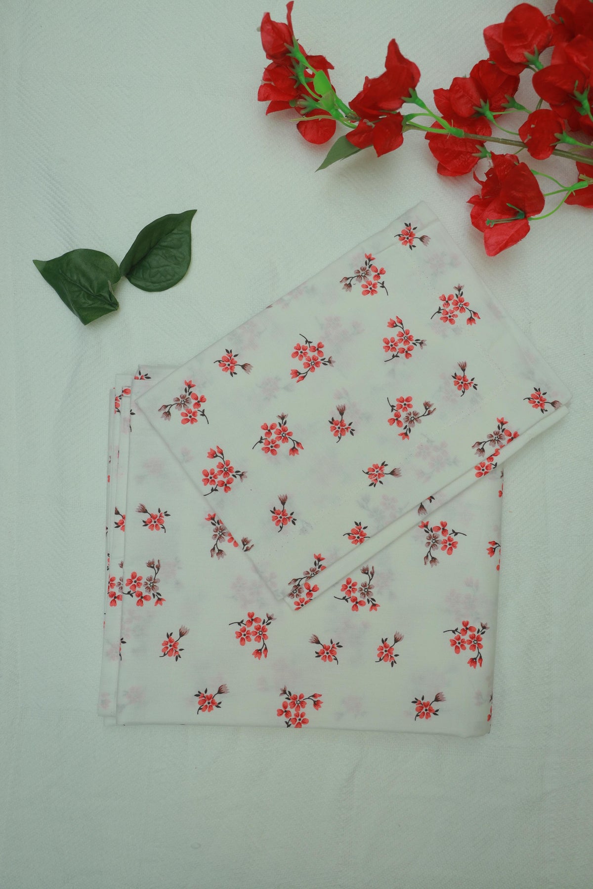 Bedsheet - Single soft cotton(whitish colour)