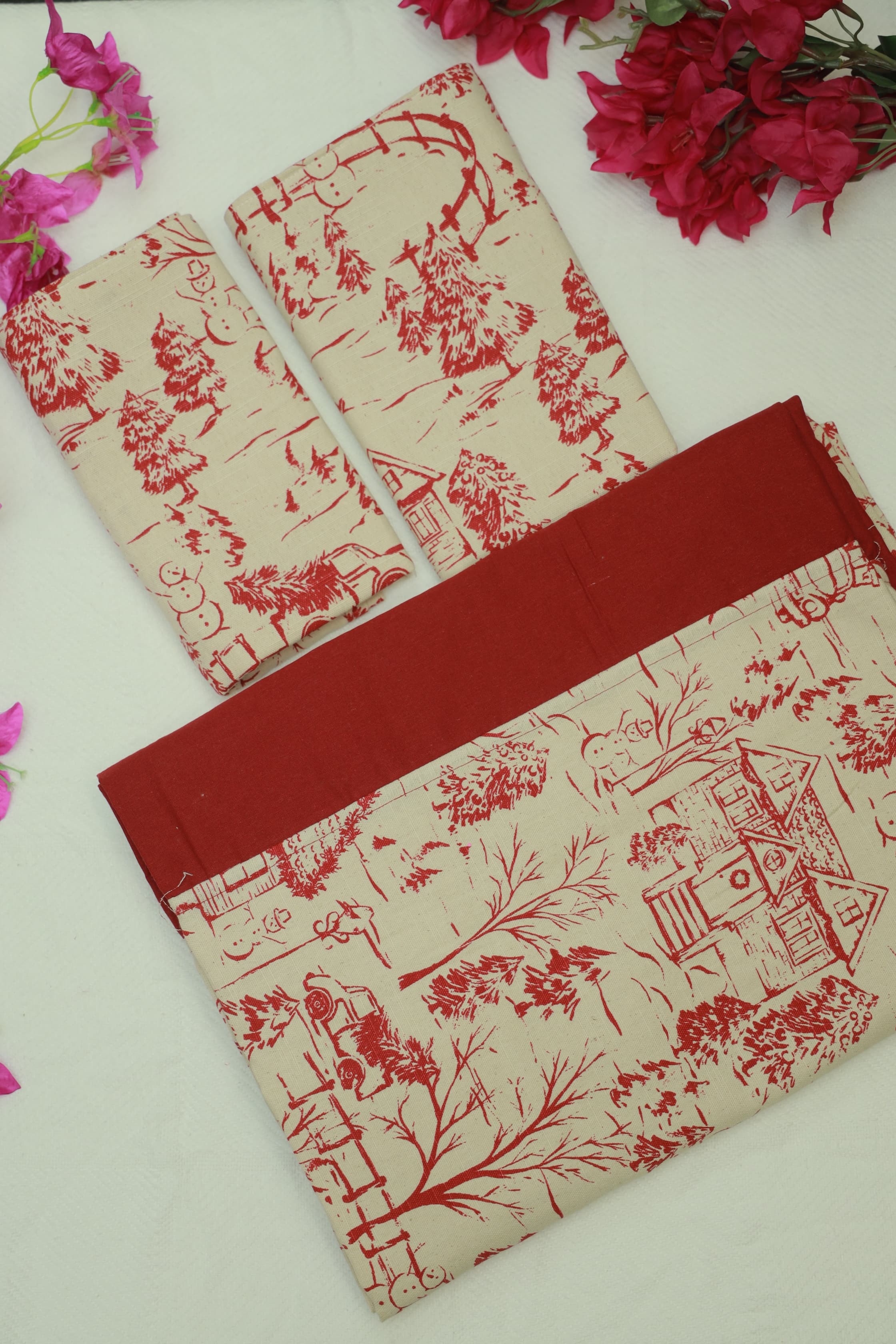 Bedsheets-Queen daily use border bedsheets