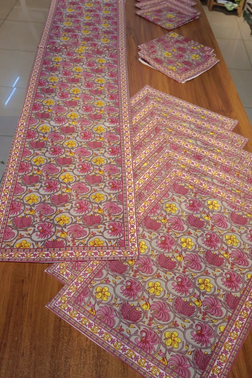 Combo Set : Runner+placemat+ Napkin