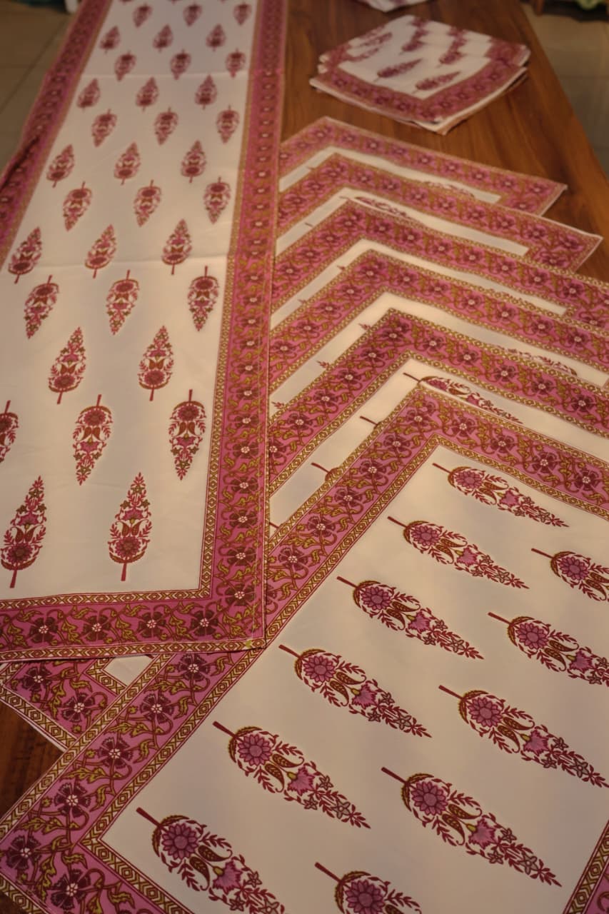 Combo Set : Runner+placemat+ Napkin