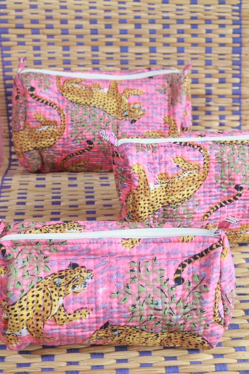 Bags- Quilted pouches/makeup(Set of 3)