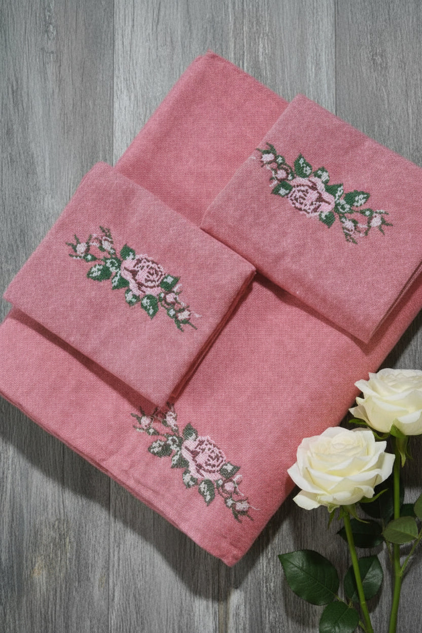 Superking | Cross stitch bedsheet