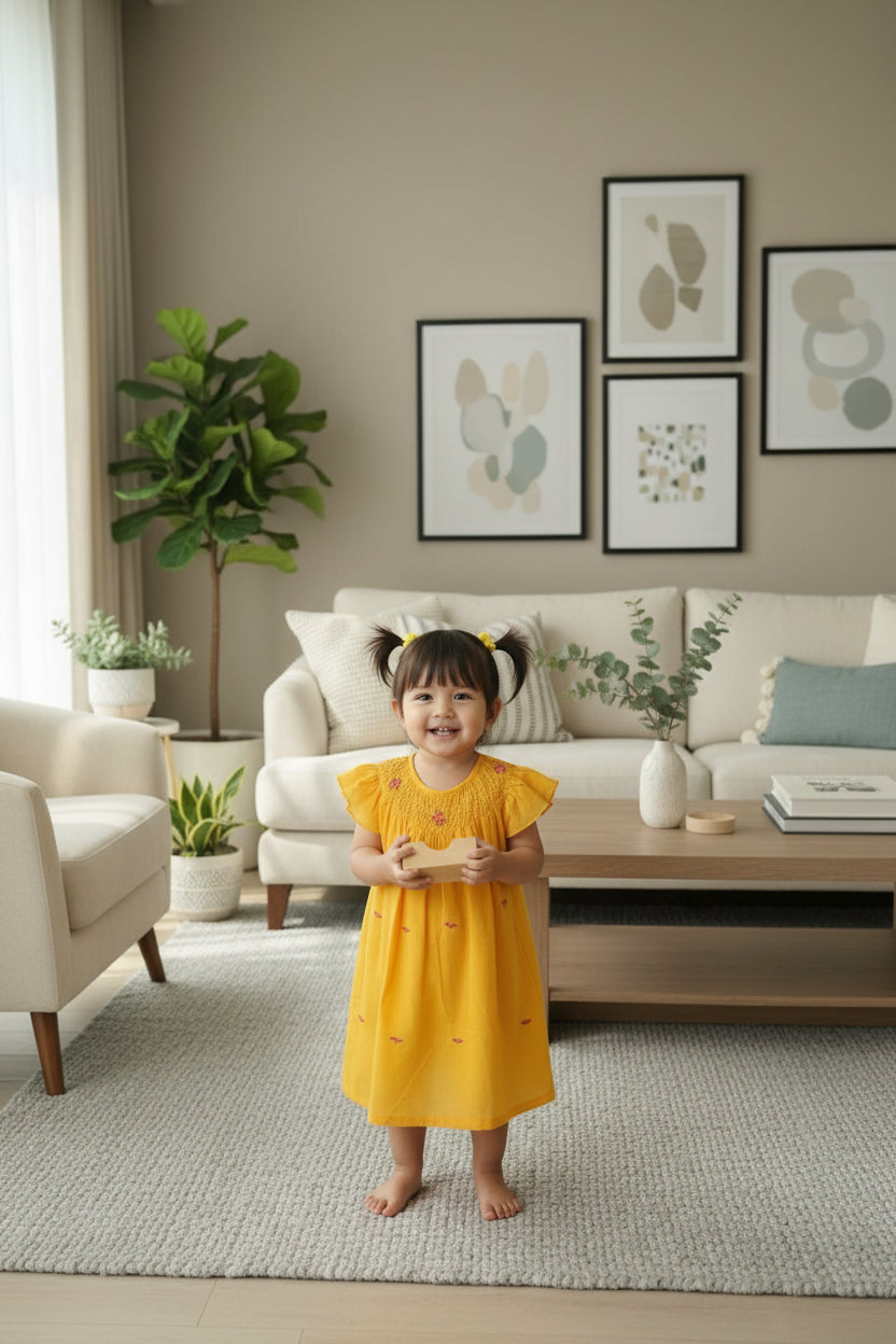 Kids smocked dress 18-24 months