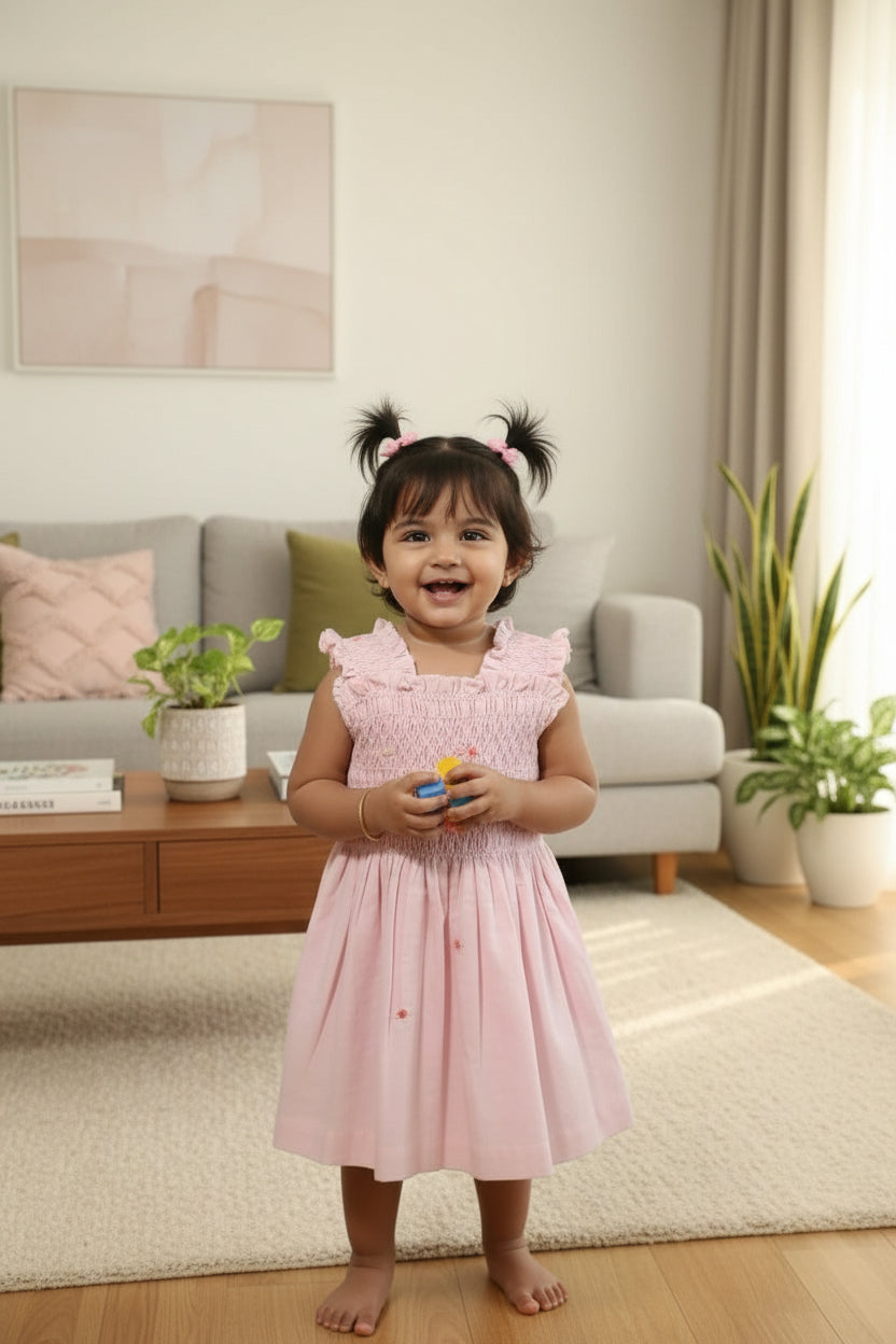 Kids smocked dress 10-18 months