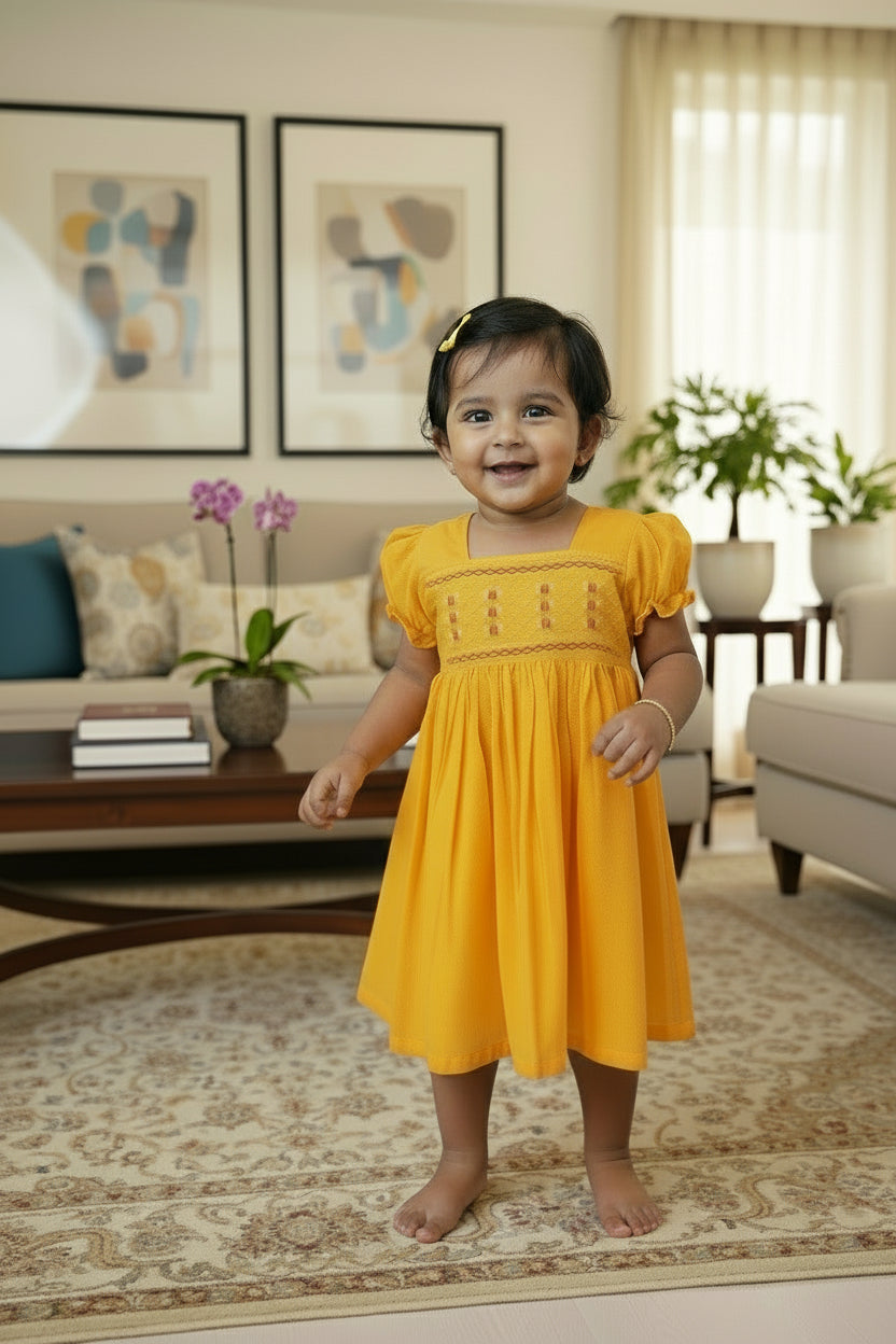 Kids smocked dress 18-24 months