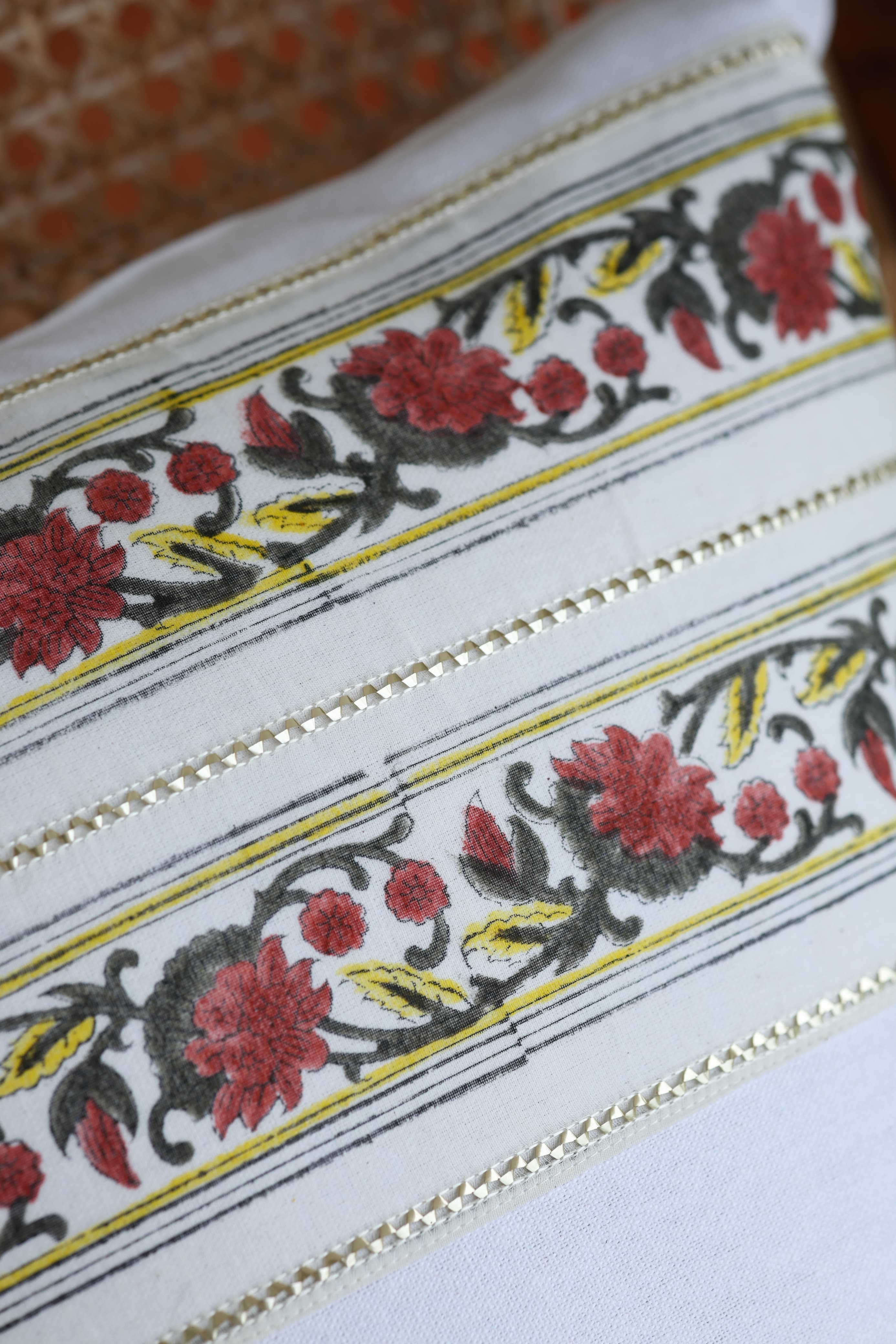 Onam Handblock Cushion Covers - 16*16 inches