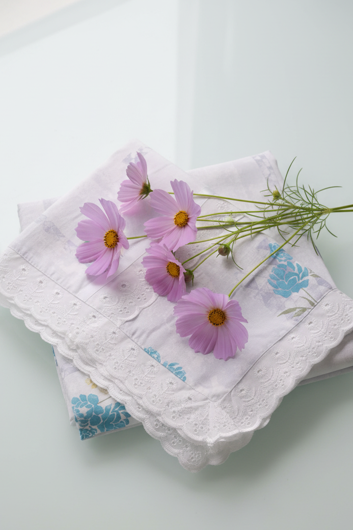 Bedsheets - Queen soft cotton lace bedsheets flora & lace