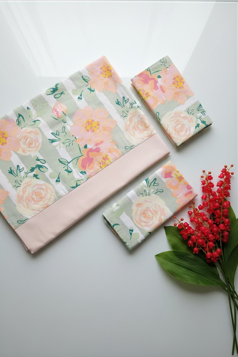 Bedsheets-Queen daily use border bedsheets