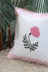 Handblock cushion cover 16×16 inches
