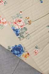 Bedsheets - King anokhi Quilted pillow cover bedsheets pastel exc