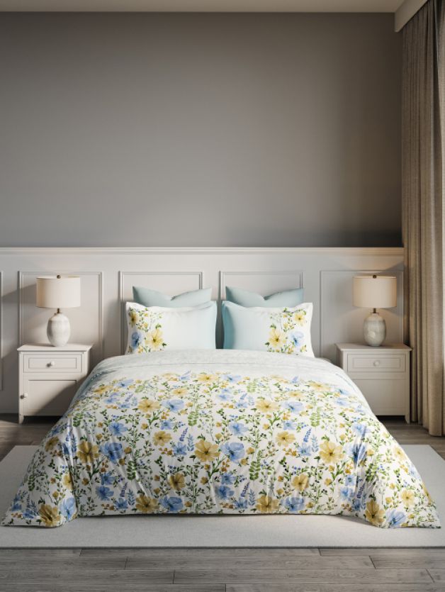 Bedsheets - Queen premium soft cotton bedsheet Digital print