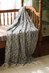 Textured Woven Cotton Sofa Throw