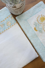 Bedsheets - King Percale cotton handblock bedsheets
