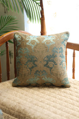 Festive Brocade Damask Cushion Cover