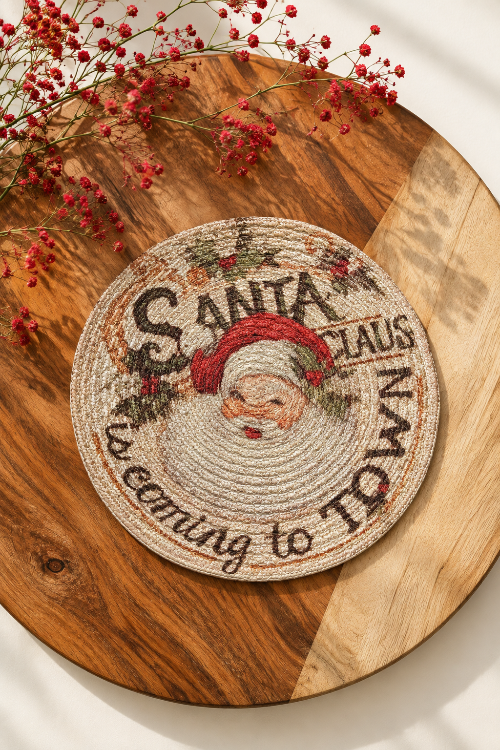 Santa Claus Printed Coaster