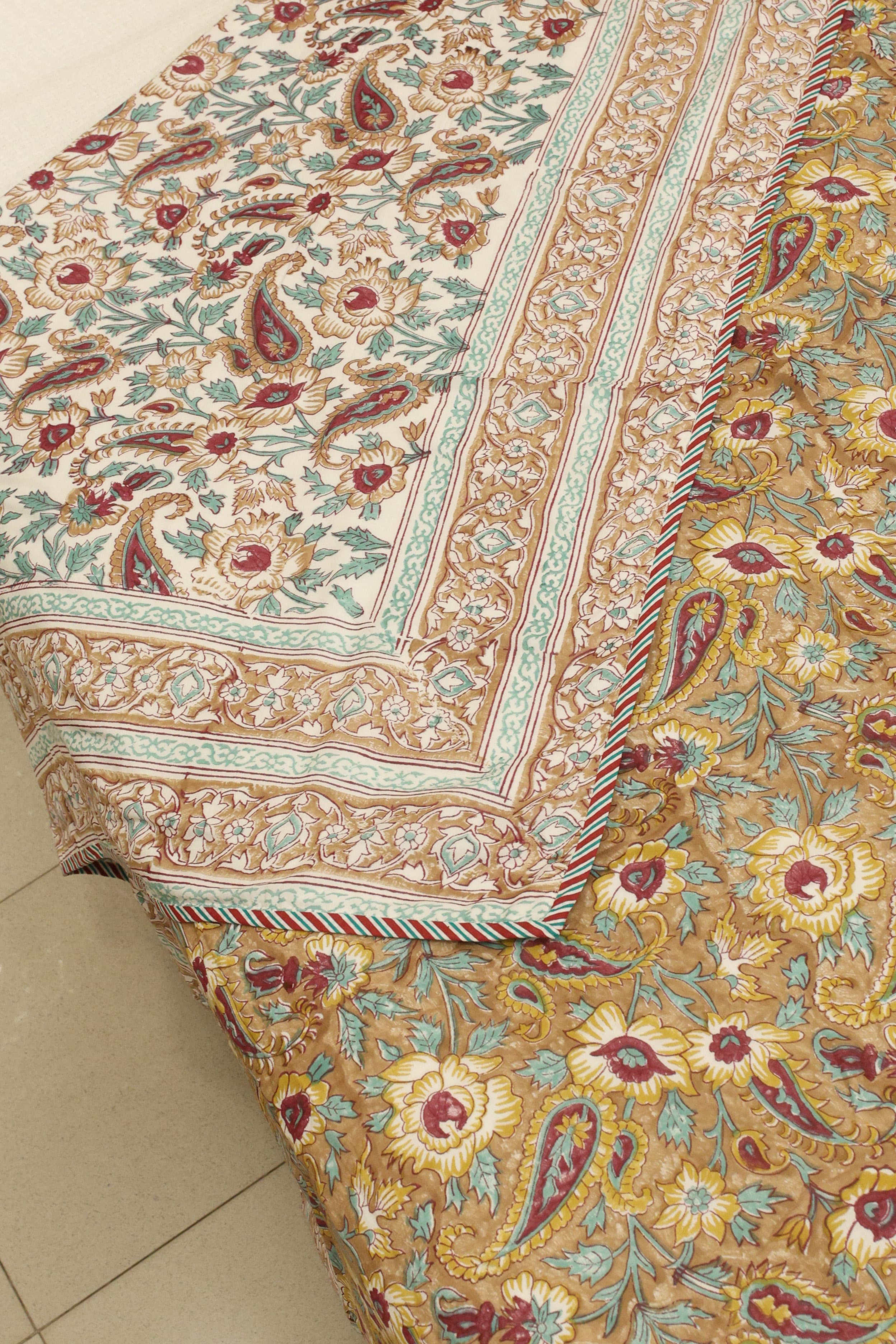 Double dohar / Blanket - Mughal handblock print