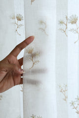 Premium Embroidery Sheer Curtain - Amelia