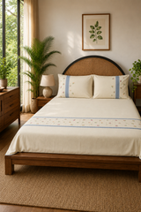 Bedsheets - King premium Machine Embroidery Bedsheet multi