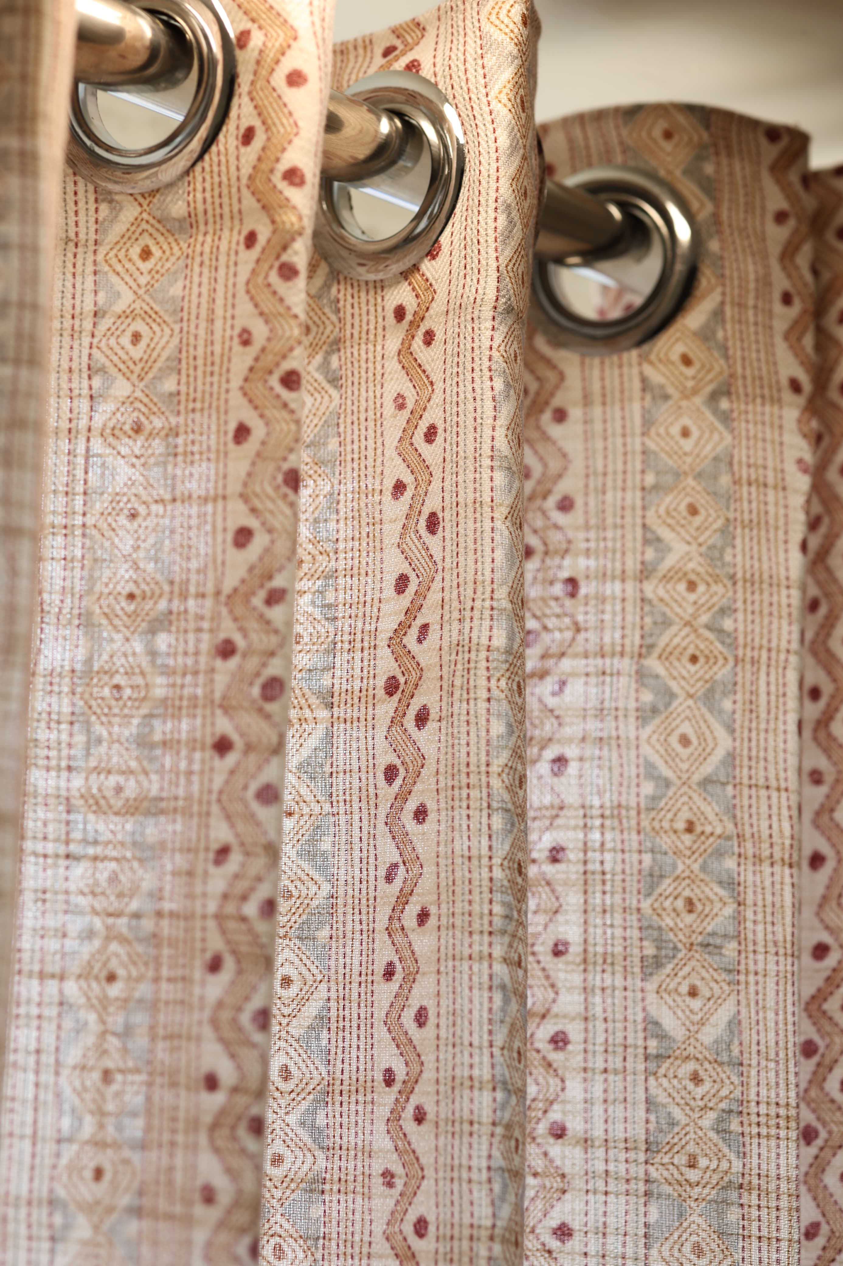 Curtains - Premium kantha print floral opaque curtains prebooking