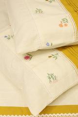 Bedsheets - King premium Machine Embroidery Bedsheet multi