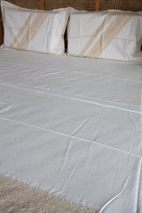 Bedsheets - Premium designer Queen bedsheets dd lace(off-white or ivory)