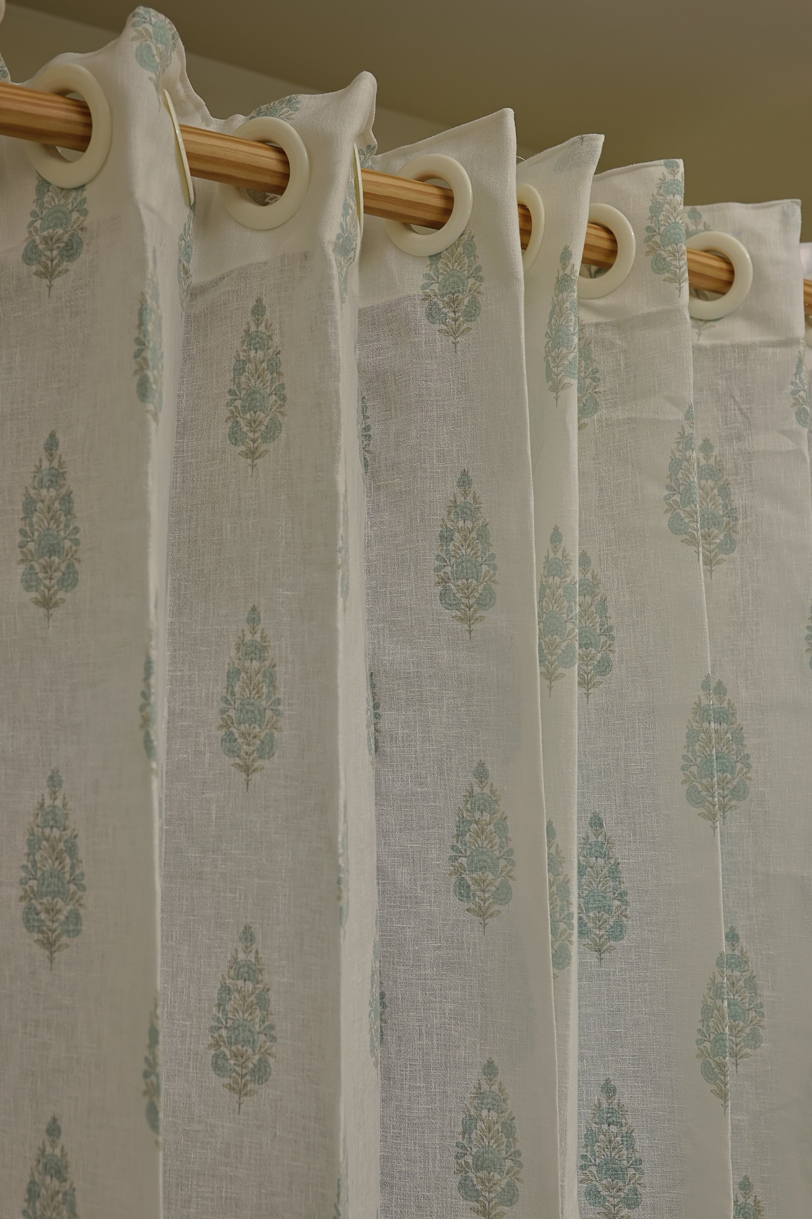 Curtain-Self printed semi transparent