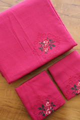 Bedsheets - King cross stitch embroidered bedsheets