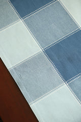 Checks Table runners - Cotton Runners,colour: sky blue