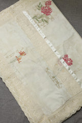 Bedsheets - Queen soft cotton lace bedsheets flora & lace