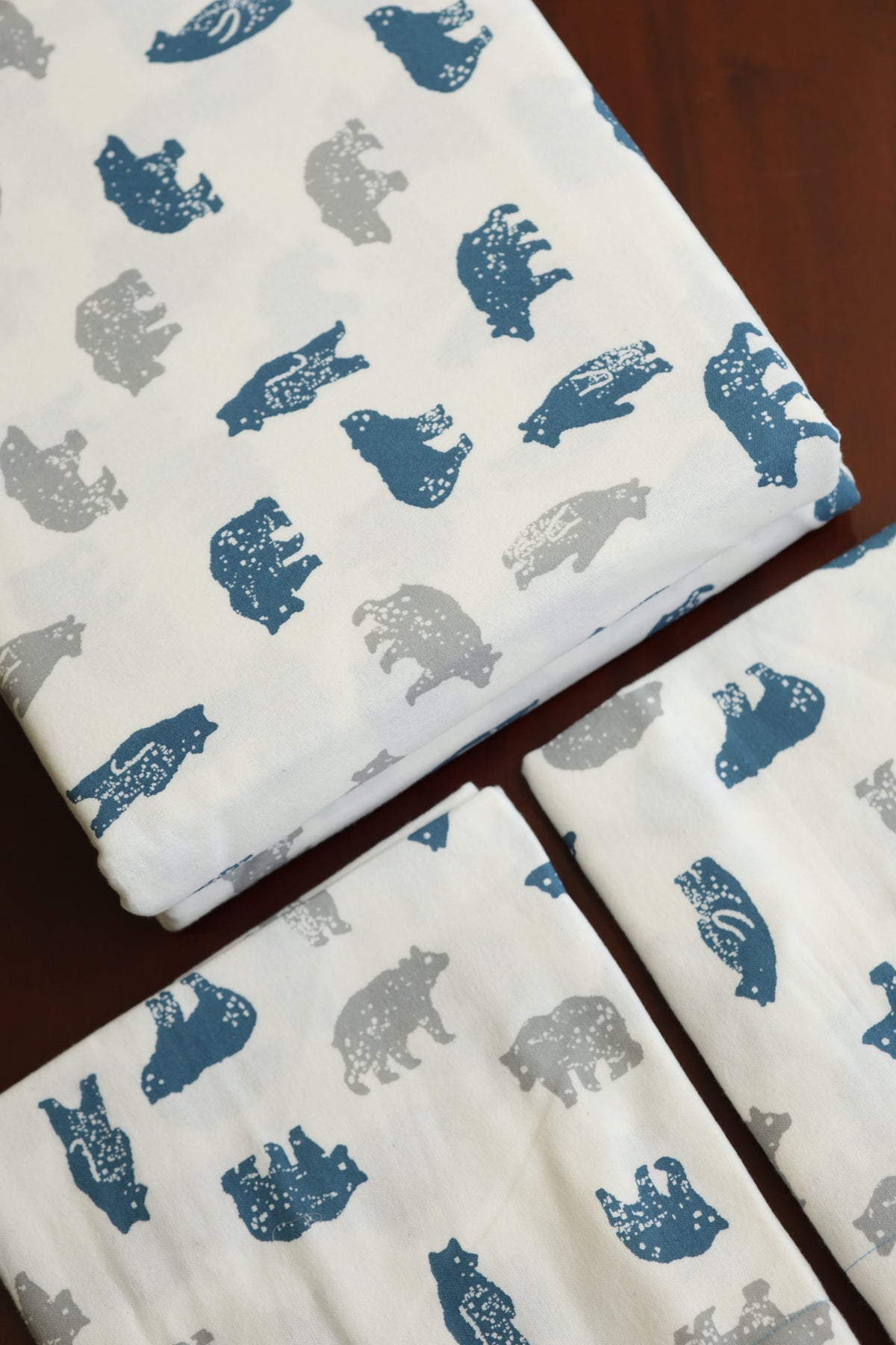 Vintana King Size Soft Cotton Flannel Bedsheet Set