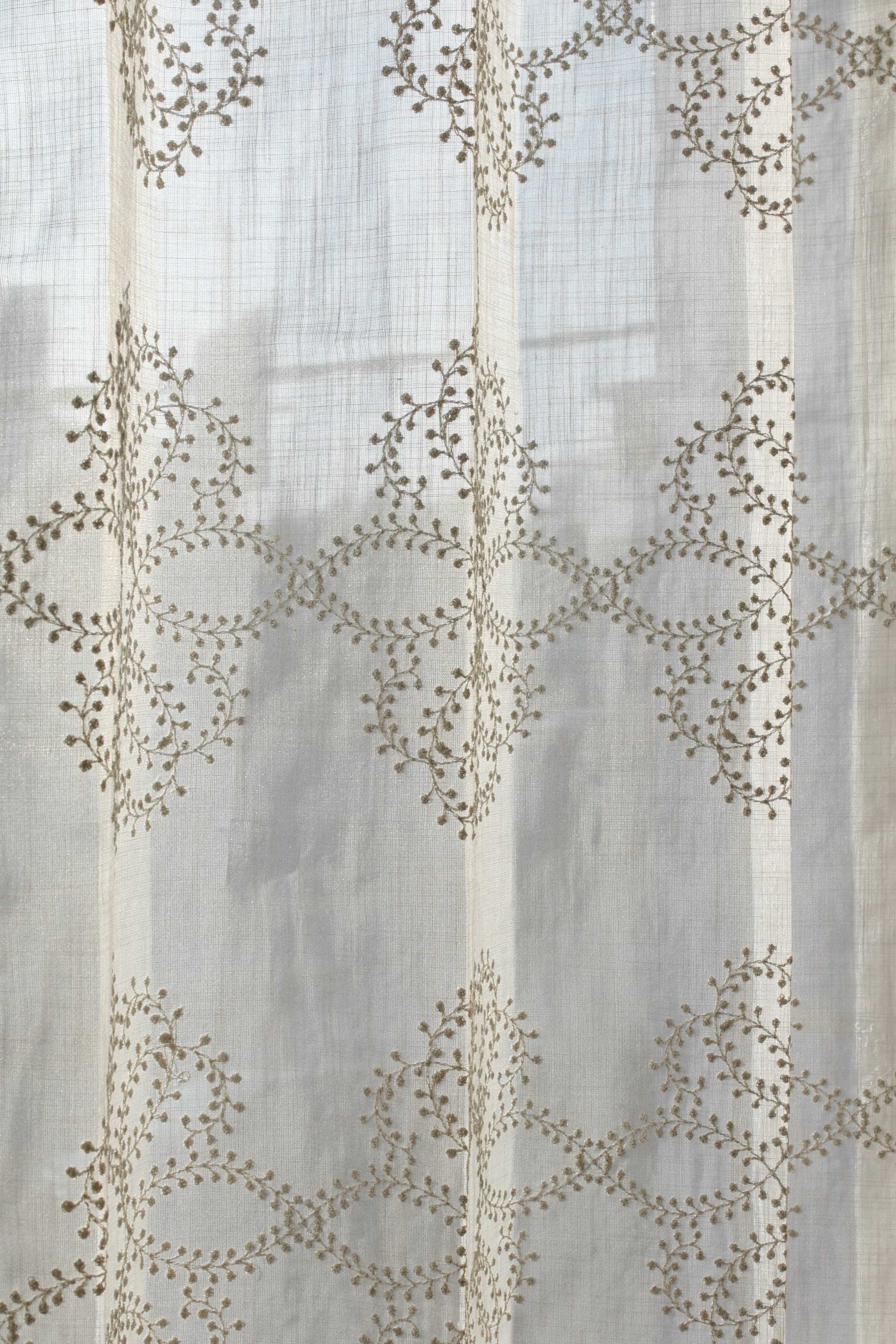 Curtains - Premium Embroidery sheer curtains tamhini prebooking zinnia