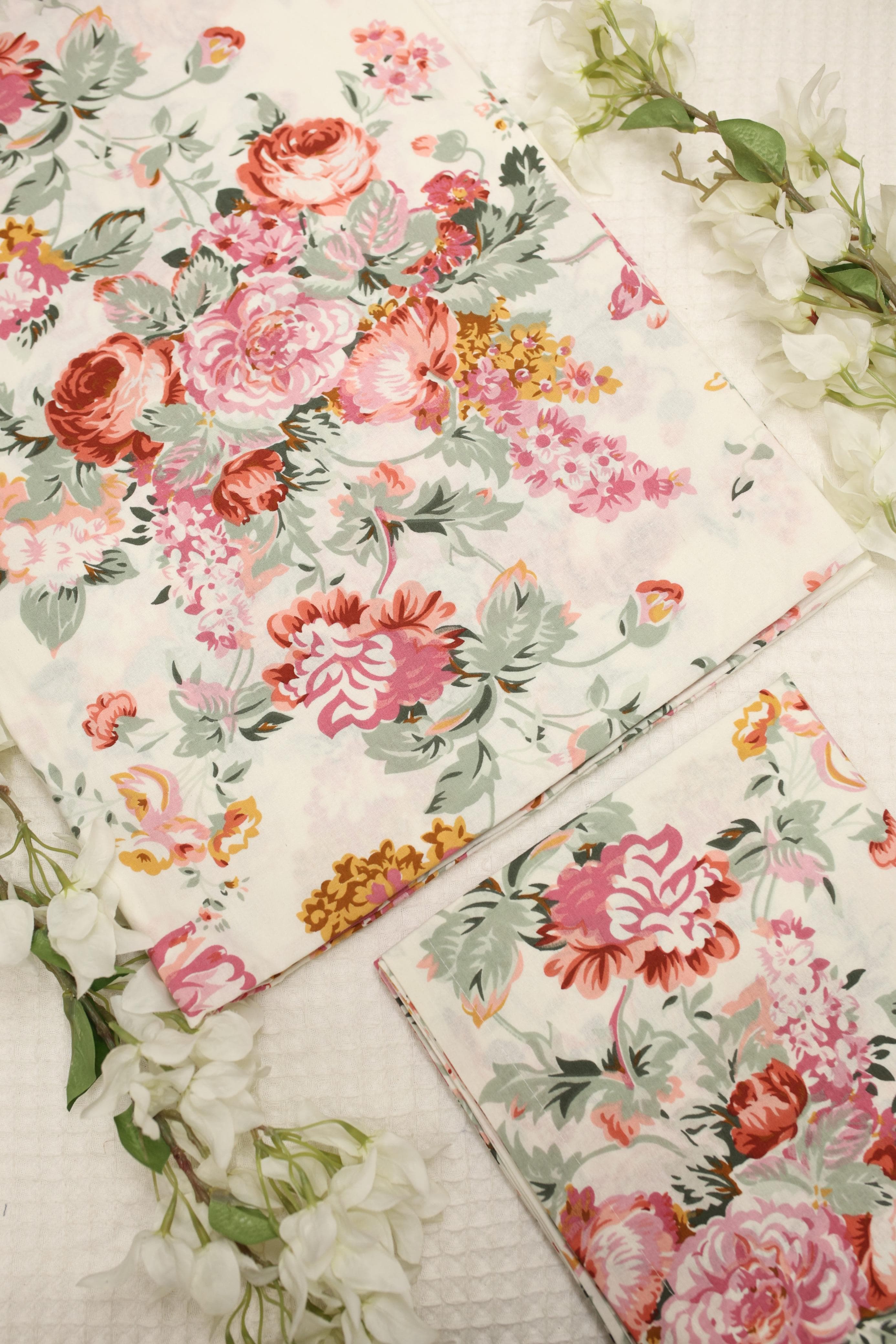 Bedsheets-Queen anokhi bedsheets (pastel exc.Q)