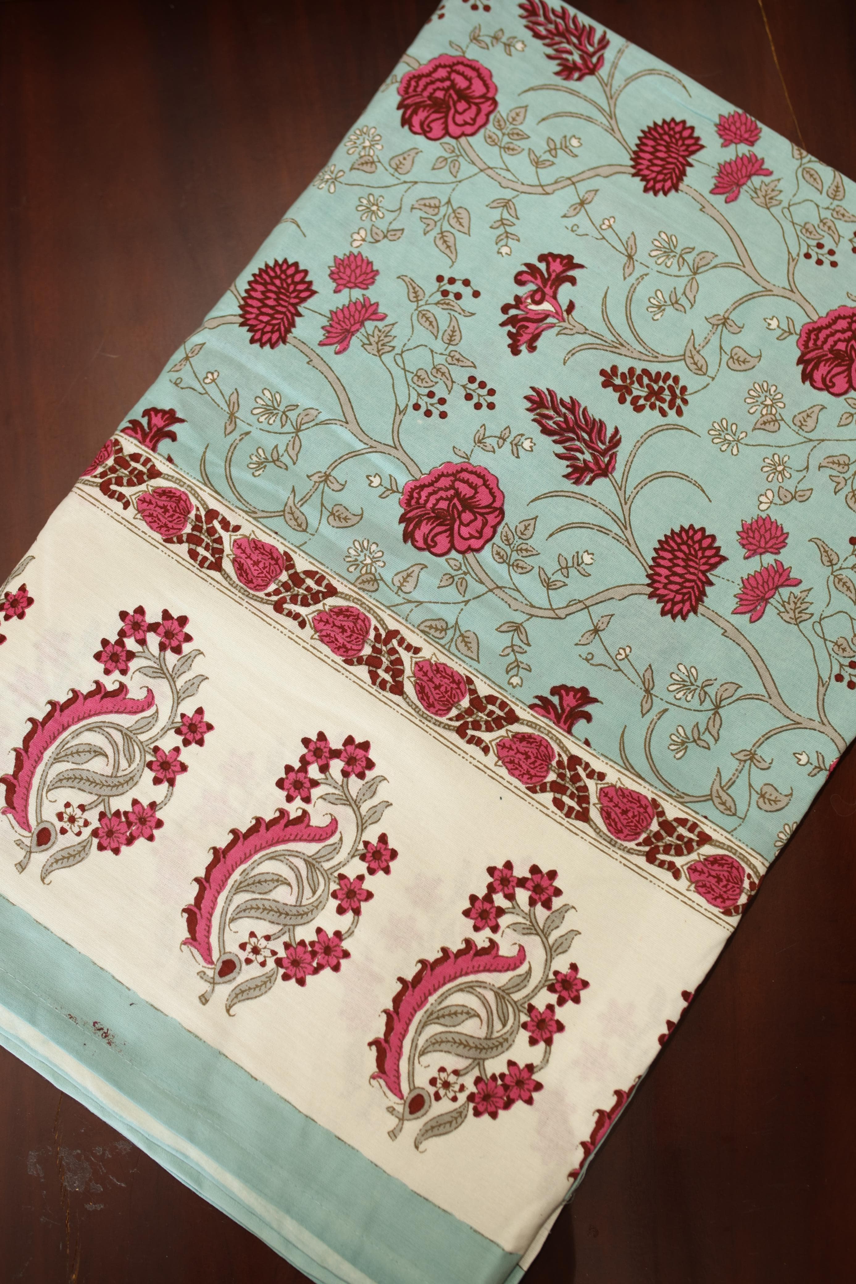 Bedsheets - Queen handblock printed bedsheets (san)