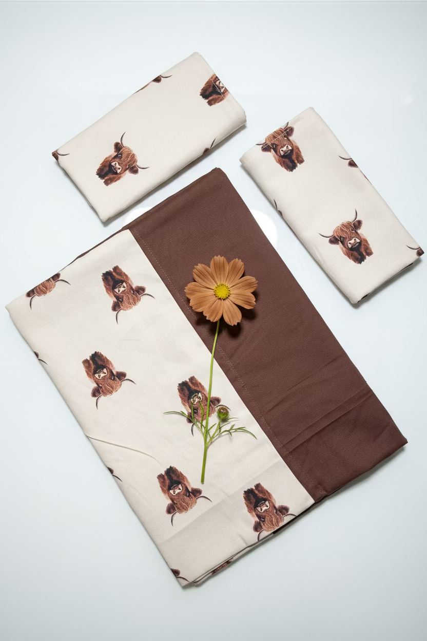Bedsheets-Queen daily use border bedsheets
