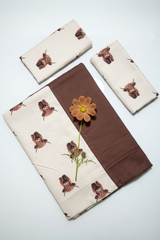 Bedsheets-Queen daily use border bedsheets