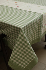 Table cloth - Check embroidery