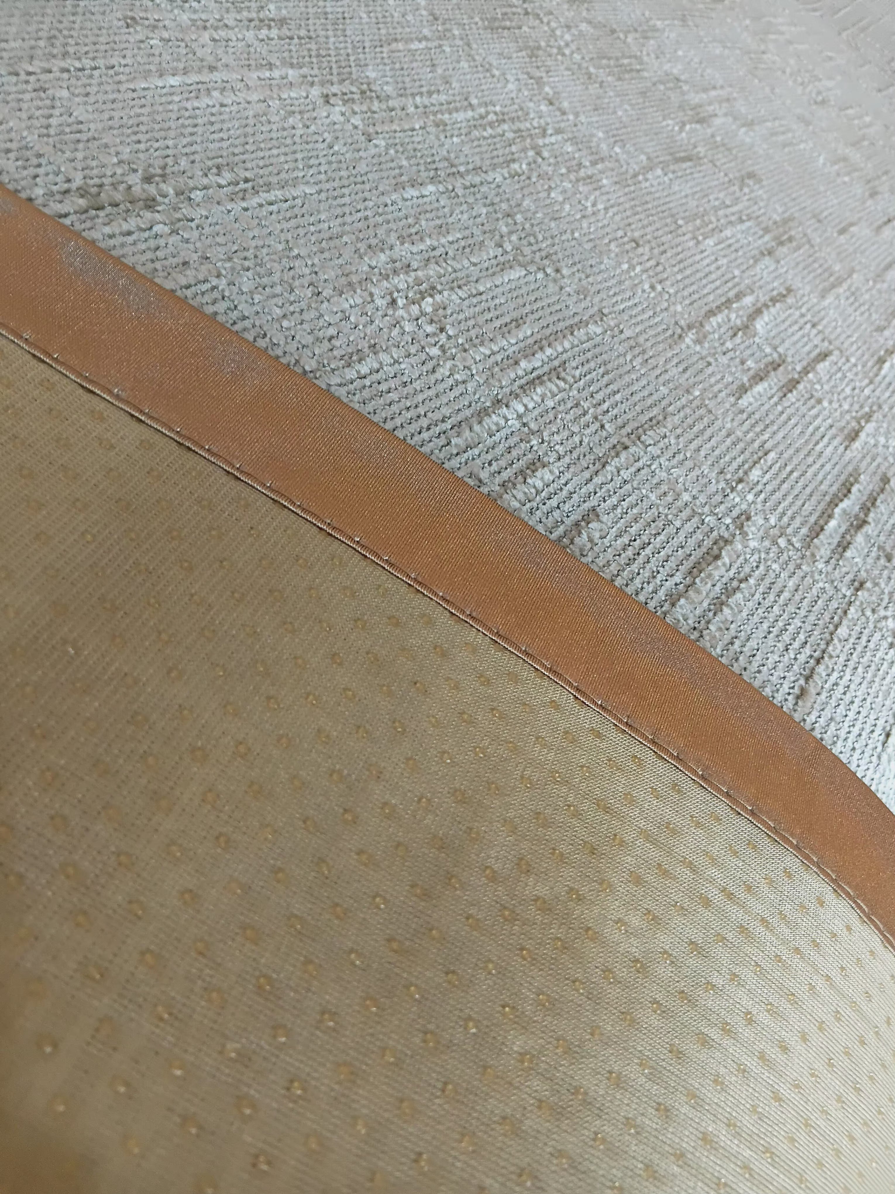 Sofa protector ( meter per) description embroidery(Colour: Sandstone)