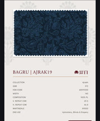 Upholstery fabrics -Ajrakh(Bagru)